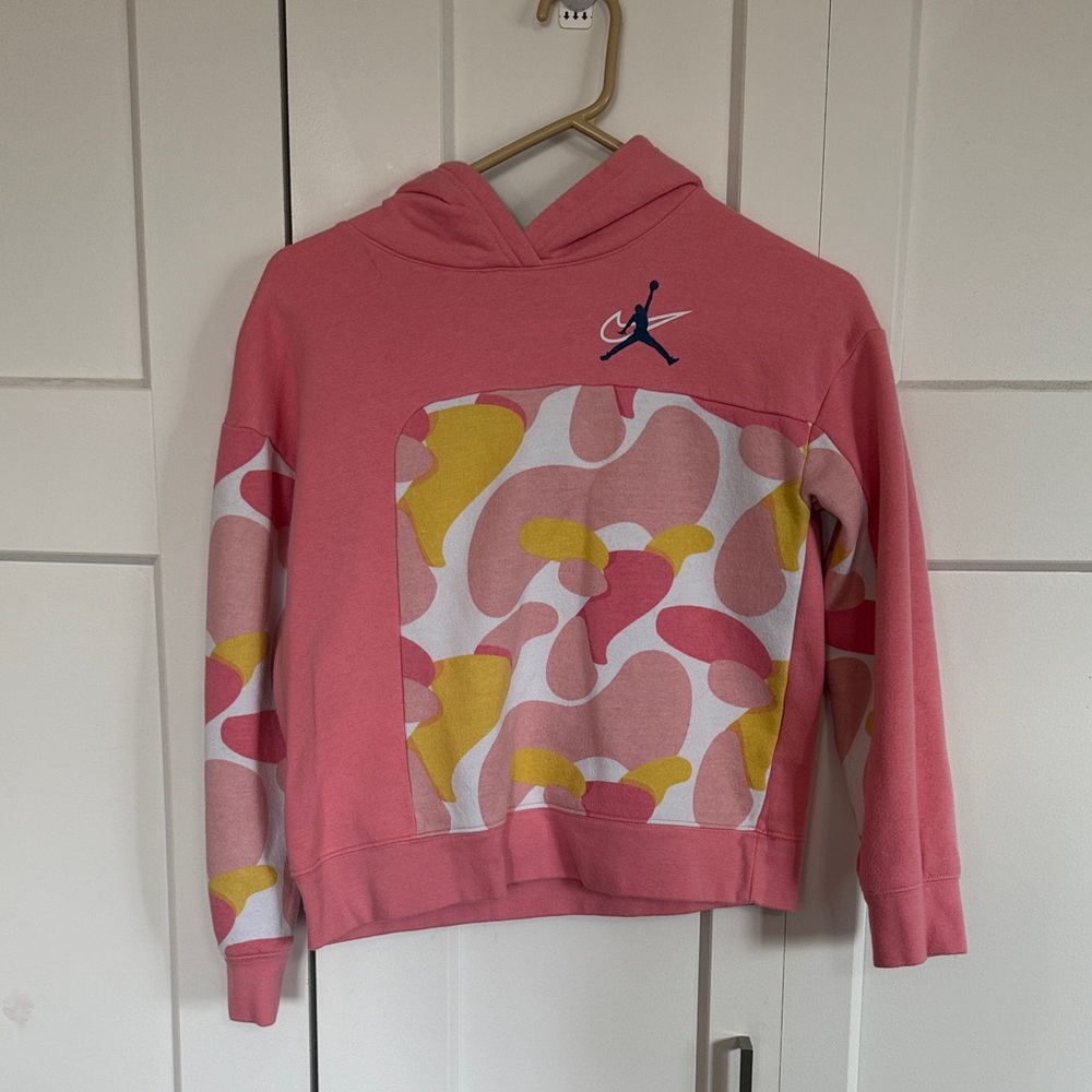 Jordan Pink and Blue Hoodie